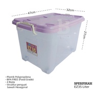 Ezy CB 35 Liter Wheel Box Container/Multifunctional Goods Storage