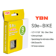 YBN E-Bike Chains 8/9/10/11/12 Speed Electric Bicycle Chain Special Design For Mid-Motor BOSCH E-Bik