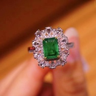 祖母綠戒指1克拉(祖母綠.藍寶石.紅寶石.碧璽.尖晶石)