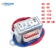 AC 220V To AC 6V 9V 12V 15V 24V 2W 3W 5W Power Transformer Single Voltage 2 Wires Output