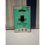 LOG-ON 2 in 1 OTG Converter USB 3.0 to Micro USB and Type C