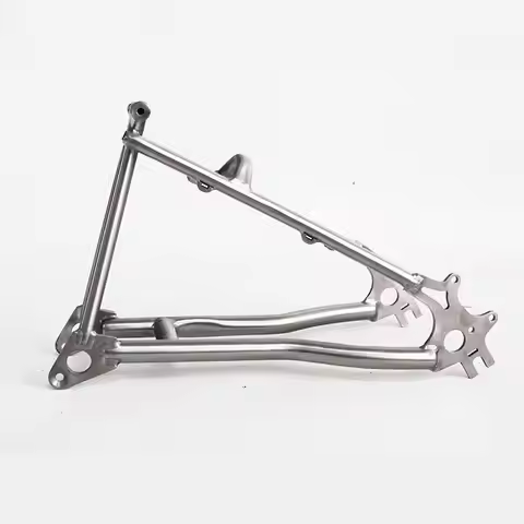 Folding Bicycle Rear Fork, Titanium, Folding Bike, Triangle, Disc Brake, 16 ", 20", Bicycle accessor