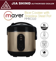 Mayer Rice Cooker with Stainless Steel Pot MMRCS10