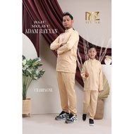 BAJU MELAYU CEKAK MUSANG ADAM by MZ TEXTILE sedondon ayah anak budak raya nikah murah nude gold cham