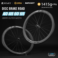 RYET Carbon Wheels Disc Brake 700C Road Bike Wheelset 36T Ratchet CenterLock Hubsets Carbon Rimsets