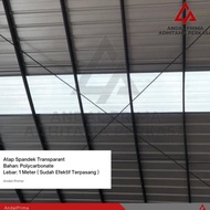 Atap Spandek Transparant Lebar 1000 - Spandek Transparan - tipe 1020