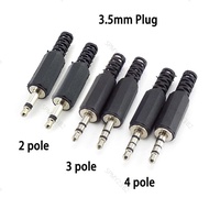 3.5mm Audio Connector 2/3/4 Pole Mono/Stereo Plug Converter Male Female Socket  MY23B2