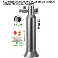 Aquarium DIY CO2 regulator Quick plug solenoid valve Bubble meter Metal sleeve base Fish tank CO2 pr