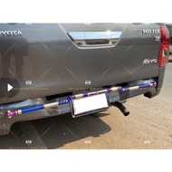 4x4 Titanium C Bumper Bar For Rear Bumper Universal Toyota Vigo Revo New Triton Dmax Chevrolet Nissan Navara Ford Ranger