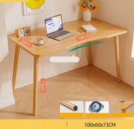 簡易電腦桌（原木色）【尺寸：長100*寬60*高73cm】