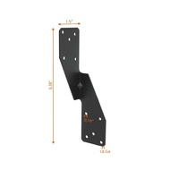 2pcs H2.5A heavy-duty galvanized+powder coated hurricane tie bracket -18 specification (1.2mm) Y