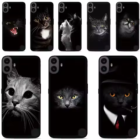 Black Cat Painted Case For ASUS Zenfone 10 9 8 Flip 5z ROG Phone 2 3 5 5s 6 7 Pro ZS630KL Silicone S