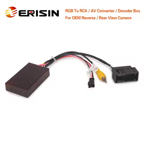 Erisin ES077 26 Pin Connector RGB To RCA Car Camera Decoder Box for VW RNS510 (MFD3) RNS315 Columbus