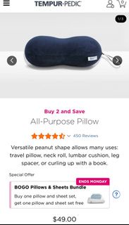 TEMPUR-PEDIC 多用途記憶棉旅行枕頭 tempur All-Purpose Pillow