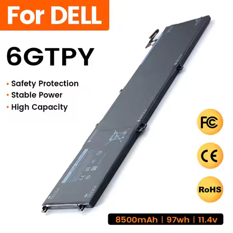 6GTPY Battery for DELL XPS 15 9570 9560 7590 and DELL Precision 5520 5530 Series Notebooks 11.4V 97W