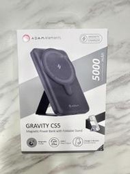 【ADAM 亞果元素】GRAVITY CS5 支架式 磁吸行動電源 無線充 APPLE 萊分期