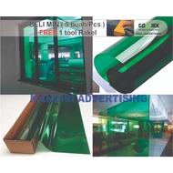 HIJAU Green Ribbon Film, Home Glass Film, Building Film, Office Glass Film, Green Glass Film, Heat-R