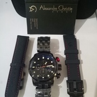 Jam Tangan Analog Pria Alexandre Christie AC 6163 MC All BLACK