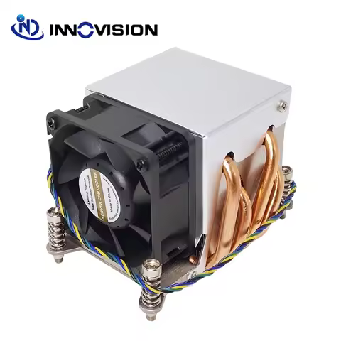 New LGA2011 2066 2U narrow ILM cpu cooler server heatsink for Xeon cpu with fan