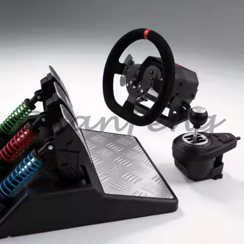 V10 Force Feedback Racing Steering Wheel, Sim Driving Wheel Compatible for PC Xbox One PS4 Racing Vi
