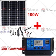 panel surya 100 wp murah / panel tenaga surya 1000 watt / panel surya / tenaga surya 1 paket lengkap