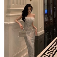 Glamorous Beaded Bodycon Dress