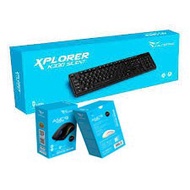Alcatroz Xplorer K330 Wired Keyboard & Alcatroz Asic9 Wired Mouse Set (1+1)