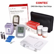 CONTEC CMS10A Blood Glucose monitor &amp; 50pcs Test Strips &amp; 50pcs Lancets Glucometer Kit Blood Sugar Test Monitoring Set