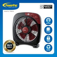 Powerpac 12 Inch Electric Box Fan With Timer PPBF30