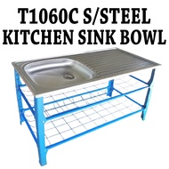 [ECTAKE] 18" x 41" x 31" KITCHEN BASIN RACK STAND Rak Sinki Singki PVC Dapur Dish Washer Rack Kaki S