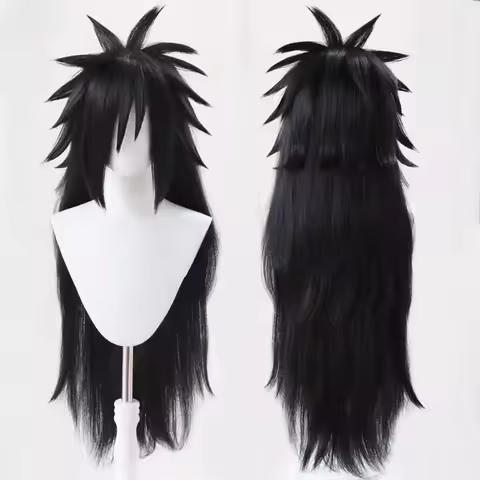 Uchiha Madara Cosplay Wigs Long Heat Resistant Synthetic Hair Game Anime Wigs