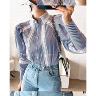 KEMEJA Suzy Blouse | Blouse Import | Blouse | Blouse | Kdrama Outfit | Korean Outfit | Korean Shirt 