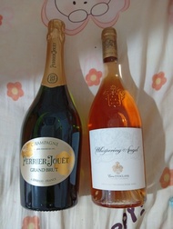 Perrier Jouet Grand Brut Champagne & Whispering Angel Rose