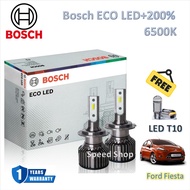 Bosch หลอดไฟหน้า รถยนต์ ECO LED+200% 6500K  Ford Fiesta เฟียสต้า สว่างกว่าหลอดเดิม 200% รับประกัน 1 