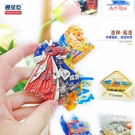 【Shipment within 24 hours‌】Korean Ethnic Yanji Style Costume Refrigerator Magnet 3D Magnetic Souveni