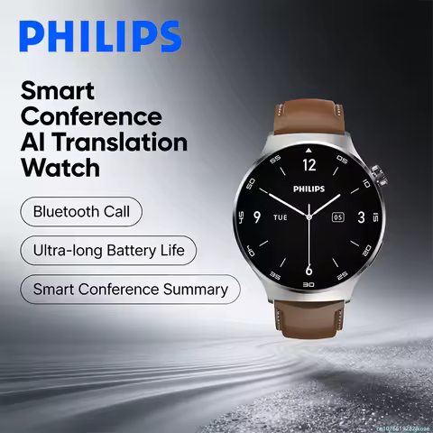 Philips VTR5206 Smartwatch Men Women Wristwatches VoiceTracer AI Meeting Real Time Transcription Sma