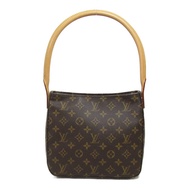 LOUIS VUITTON Looping MM 肩背包 M51146 Monogram 棕色 二手 LV 女士