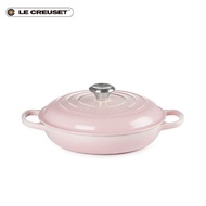 LE CREUSET white enamel cast iron pot 26cm seafood pot frying pan steaming pot