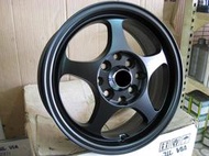 (543)14吋鋁圈 4X100 4X114 消光黑 K8 YARIS LANCER SOLIO VIOS 類SPOON