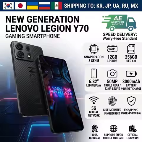 CN ROM Lenovo Legion Y70 New Generation 2026 Gaming Smartphone Snapdragon 8 Gen 5 6.82 Inch 144Hz OL