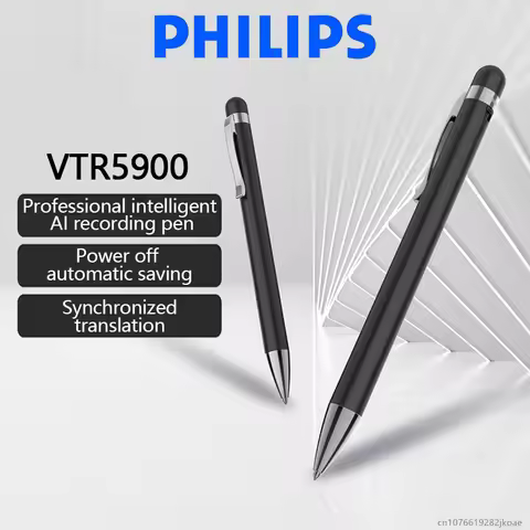 Philips VTR5900 AI Recording Pen HD Noise Reduction Portable Carry-on Conference Recorder Bluetooth 