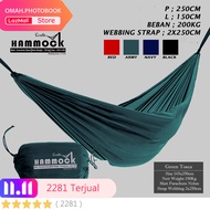 HAMMOCK / HAMMOCK REI / HAMMOCK 250KG HAMMOCK EIGER / HAMMOCK DEWASA / HAMMOCK UNTUK 2 ORANG / HAMMO