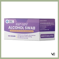 [EXP: 04/2028] NUR CARE ALCOHOL PAD/ ALCOHOL SWAB 70% ISOPROPYL ALCOHOL (1 BOX-100'S)