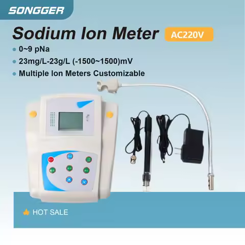 DWS-51 Sodium Ion Meter Lab Ion Selective Electrode Water Quality Analyzer for Fluoride Chloride Det
