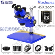 MECHANIC MOS300-B11 HD trinocular Stereo Microscope With 4K Camera kits for Mobile Phones Computer M