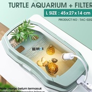 Aquarium Kura Kura Complete Filter / Turtle Aquarium / Kandang Kura