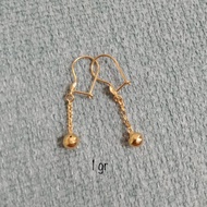 Desi Pentol Earrings Light Gold 1 gram