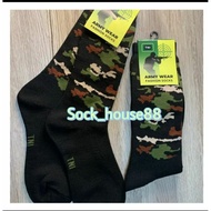 (1 Dozen) Striped army socks