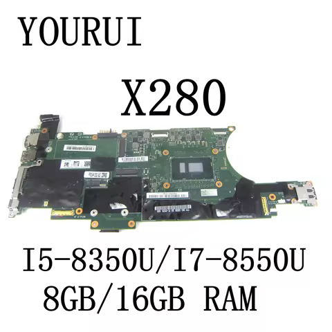 For LENOVO Thinkpad X280 Laptop Motherboard with I5-8350U/I7-8550U CPU and 8GB/16GB RMA Mainboard 01