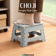 Dekoruma Choji Folding Step Stool 22 Cm Grey